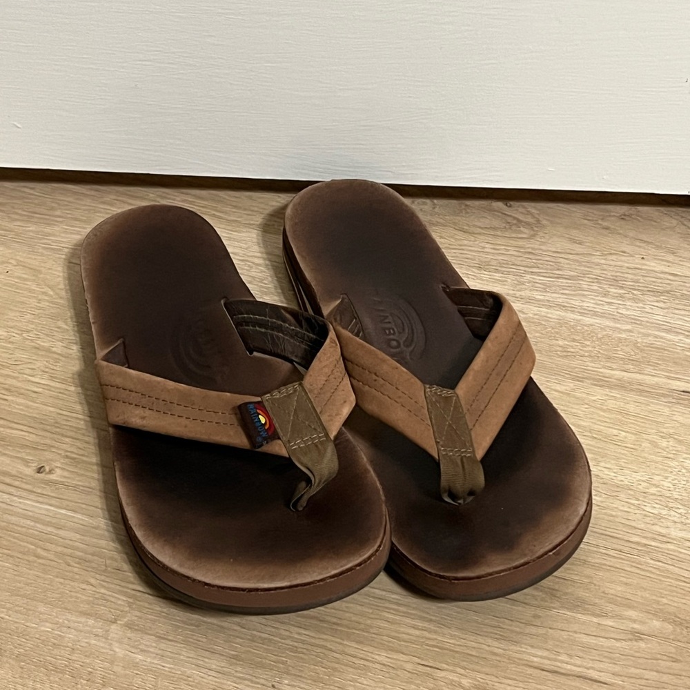 Rainbow Tan and Brown Men's Sandals